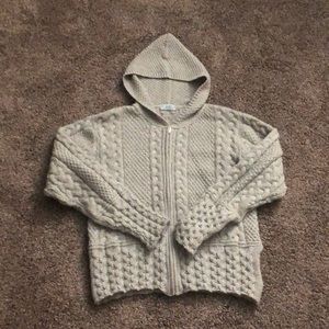 Quills hooded wool sweater 🇮🇪